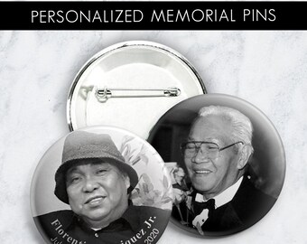 Memorial Pins, Funeral, In loving Memory, Grieving, Mourning