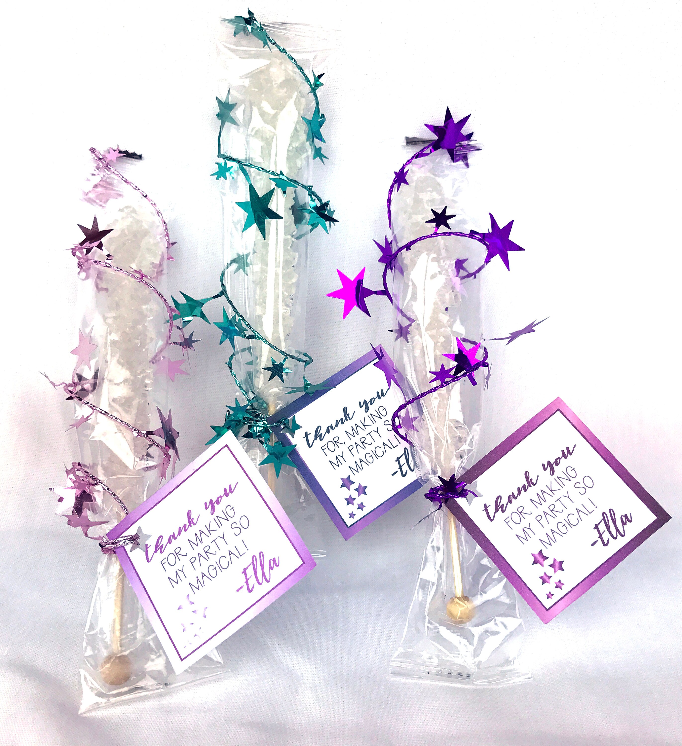 Rock Candy Party Favor Unicorn Party Favor Custom Label Etsy