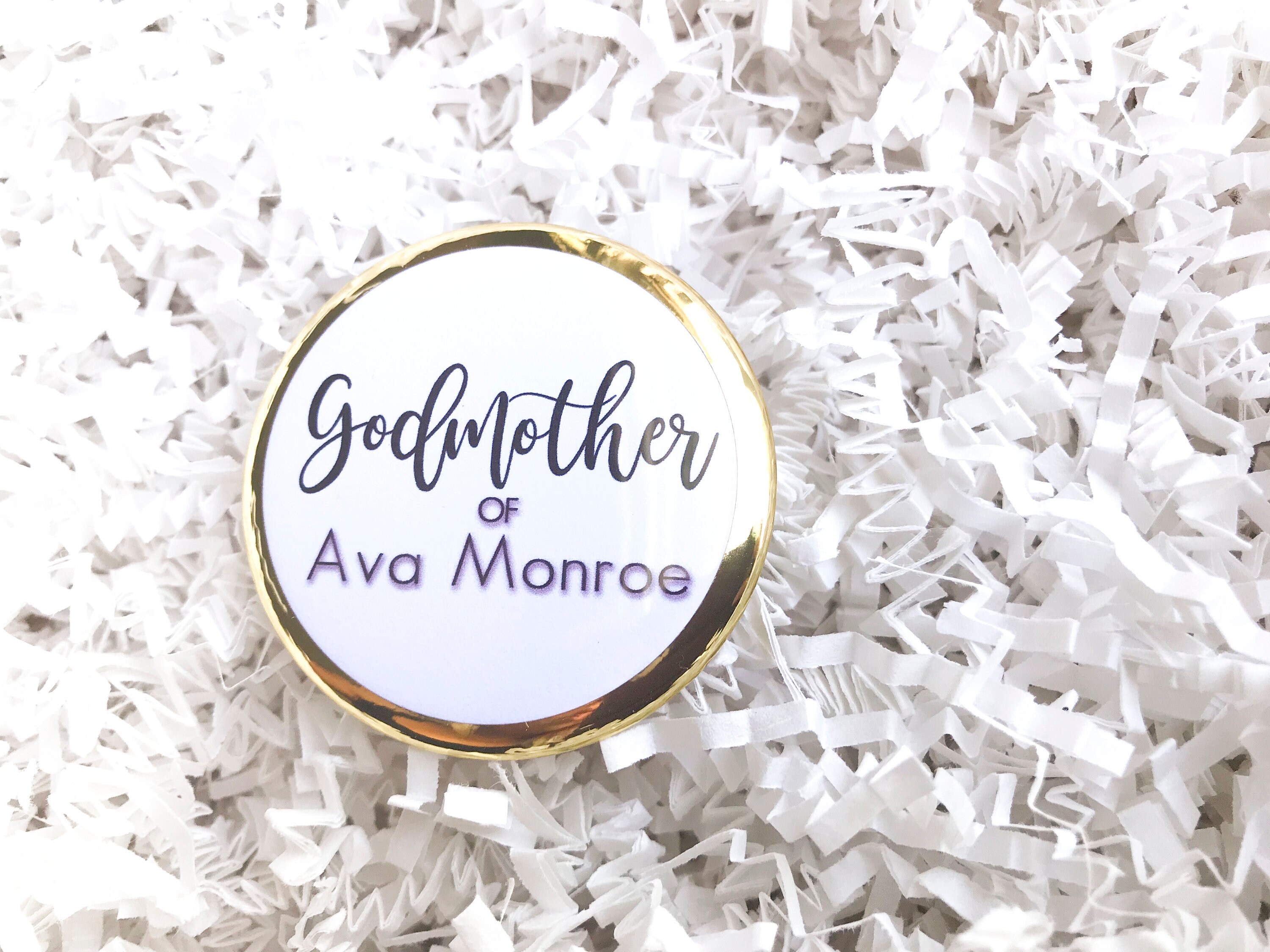 Baptism Pins Christening Gifts Godmother The Godfather Etsy