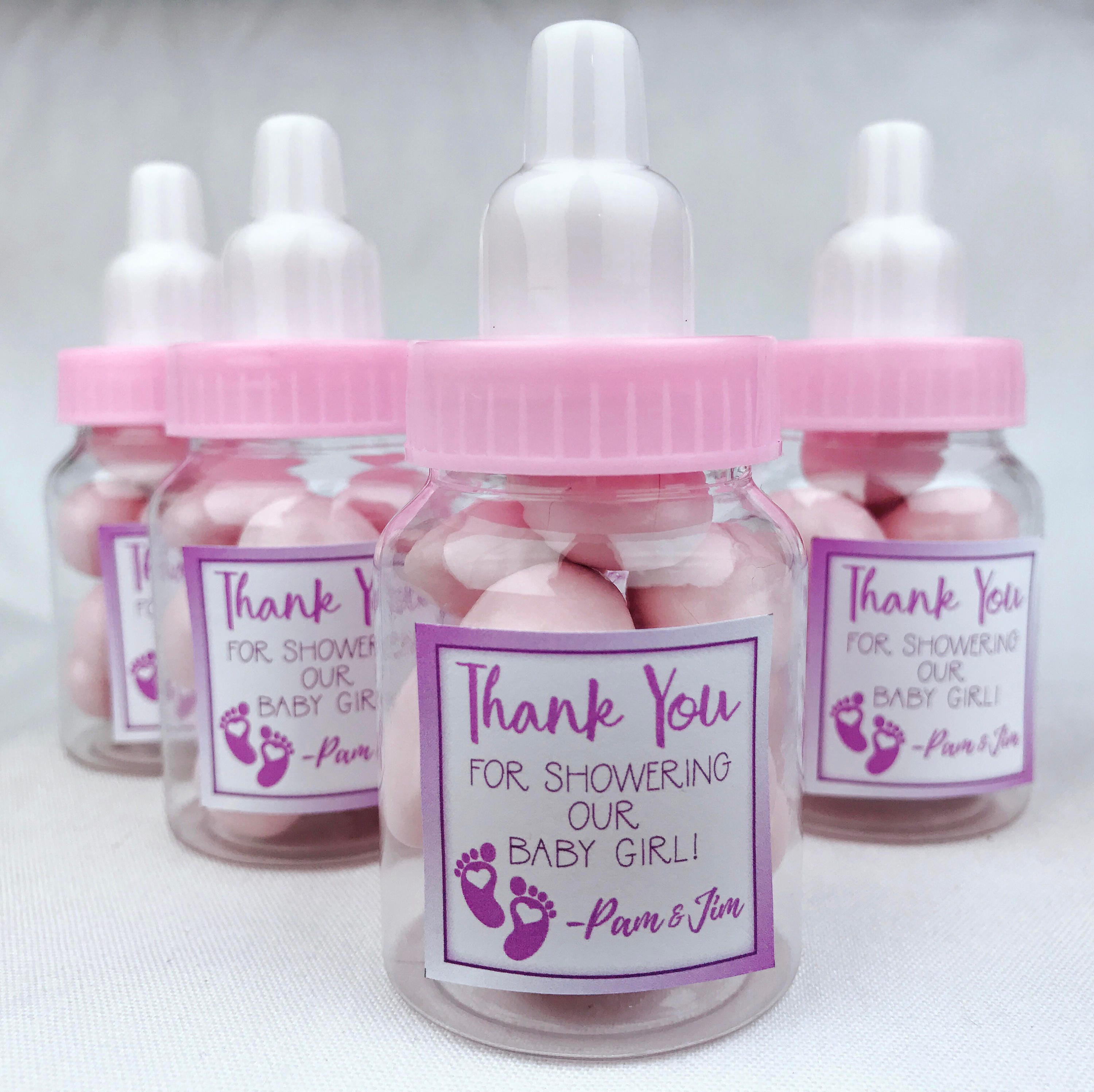Its a Girl Candy Party Favors Pink Baby Girl Baby Bottle Etsy Canada