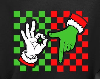 Santa Hand 67 Svg, Six Seven Meme Christmas Svg, Gen Z Alpha Meme , Viral Quote Gen Z Tiktok Trend Cutting File , Cricut , Digital Download