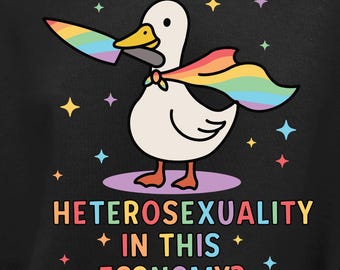 Pride Month SVG: Heterosexuality In This Economy, Rainbow LGBTQ Ally (Digital Download)