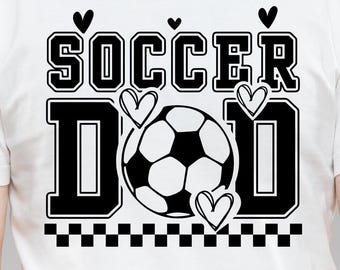 Fußball-Dad-Svg, Retro-Fußball-DAD-Svg, Spieltag-Svg, passendes Fußball-Familien-Shirt-Svg, Spieltag-Fußball-Svg, Vater-Geburtstagsgeschenke, Cricut