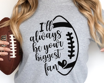 Sports Mom Football Fan SVG: T-Shirt Design, Cricut Files (Digital Download)