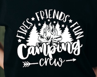 Fires Friends Fun Camping Crew Svg , Camping Life Svg , Summer Camp svg , ,Camping Signs Svg , Campfire SVG , Svg Cut files for Cricut