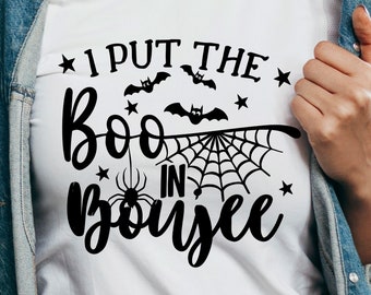 Puse el Boo en Boujee SVG, Halloween SVG, Witch Svg, Ghost Svg, Witch Shirt SVG, Sarcastic Svg, Halloween Costume Svg, Cut File For Cricut