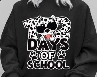 102 Days of School Svg , 102 Days of School Dalmatian SVG , Kindergarten Svg , I Survived 100 Days Clipart , Svg Files For Cricut