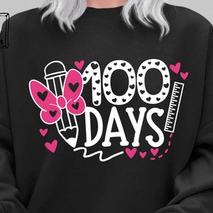 Happy 100 days of School Svg , Teacher School Svg, 100 days Teacher Shirt Svg , Kids Svg, Gift for teacher, Back To School , Svg For Cricut