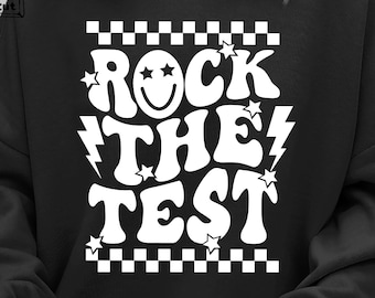 Rock The Test Svg, Staar Test Svg, Back To School Svg, Gift for Teacher Shirt , Rock And Roll, Music Teacher Svg, Teacher Test Day Shirt Svg