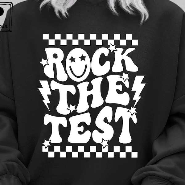 Rock The Test Svg, Staar Test Svg, Back To School Svg, Gift for Teacher Shirt , Rock And Roll, Music Teacher Svg, Teacher Test Day Shirt Svg