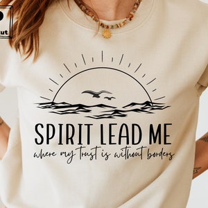 Spirit Lead Me Christian Slogan T Shirt Spirit Lead Me Christian Slogan T Shirt
