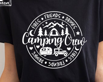Camping Crew Svg , Camp Life Svg, Family Camping Svg, Summer Camping Svg, Happy Camper Svg, Silhouette , files for Cricut , Instant Download