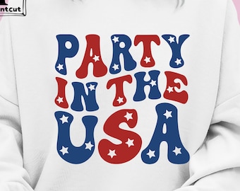 Party in the USA svg, Patriotic svg, Independence Day svg , America shirt svg , Fourth of July svg , USA celebrations svg , Digital Download