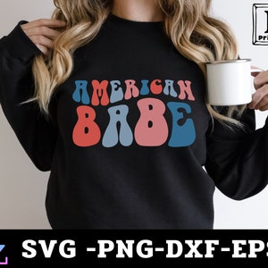 American Babe SVG , 4th of July Svg ,Patriotic svg,American Babe SVG , american girl shirt, all American svg ,Merica shirt svg, Cricut files image 4