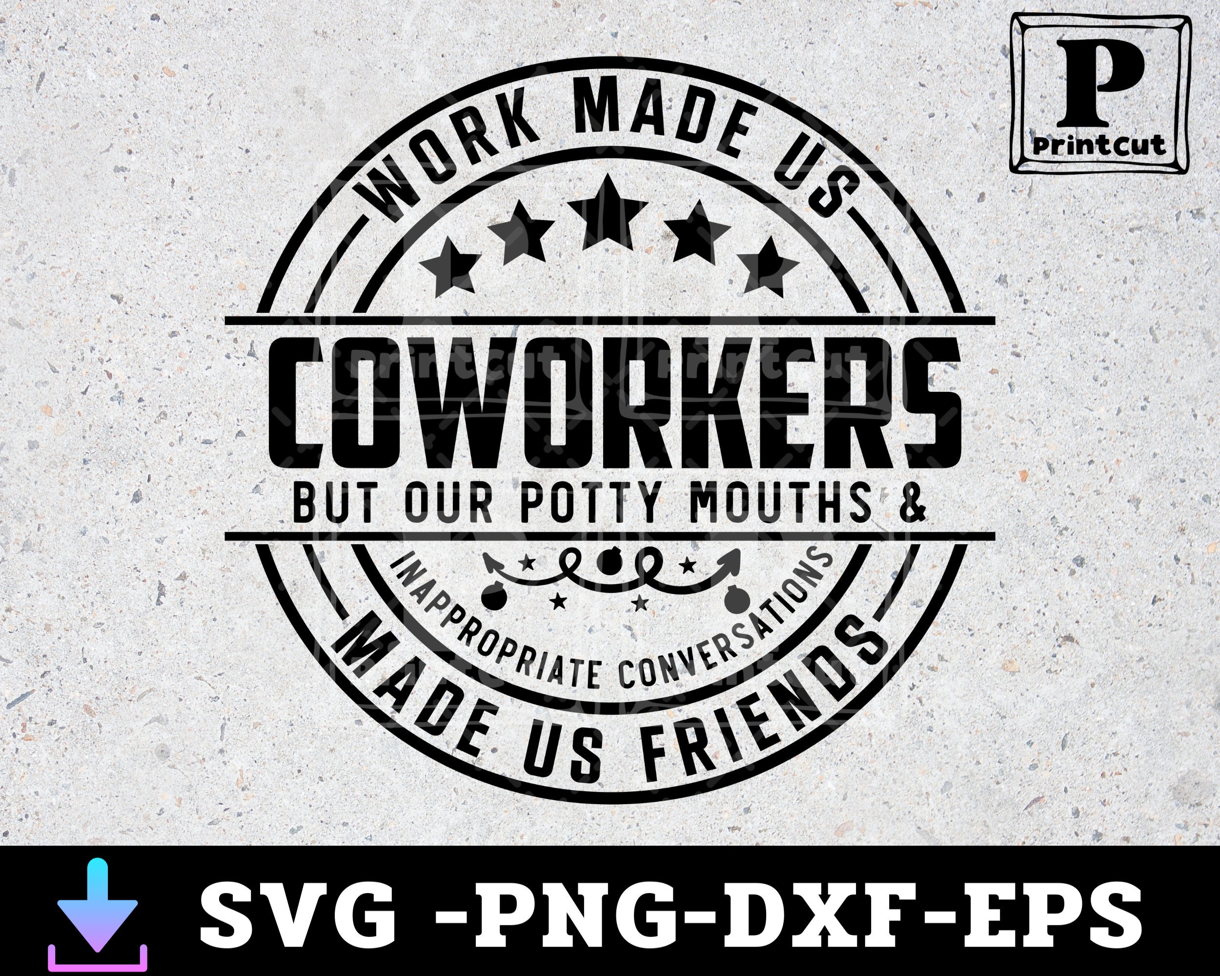 Work Made Us Coworkers Sign Coworker Shirt Svg Friendship - Etsy