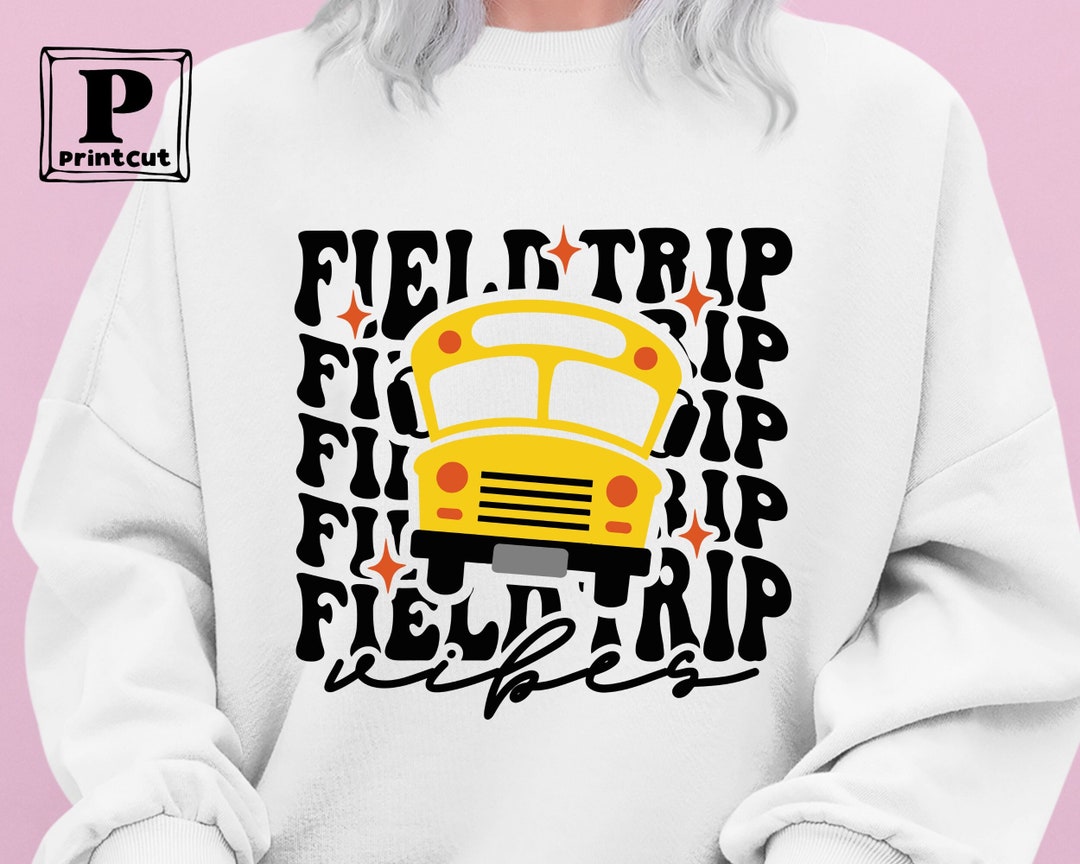 Field Trip Vibes Svg, School Bus Sports Day Svg , Field Day 2024 Svg