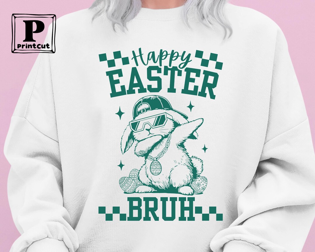 Happy Ribbit Happy Easter Bruh Svg, Bunny Easter Svg , Kids Easter Svg, Easter Squad ...