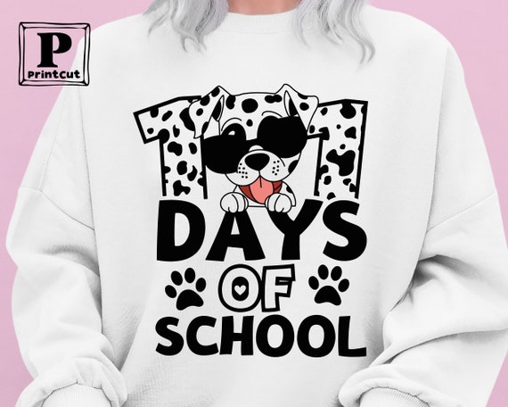 101 Days of School Svg , 101 Days of School Dalmatian SVG , Kindergarten Svg , I Survived 100 Days Clipart , Svg Files For Cricut