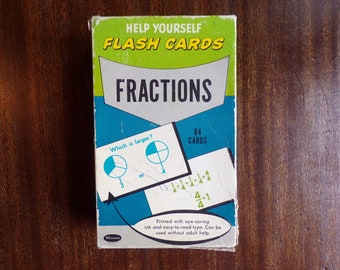 Fractions Flash Cards 1960 by Whitman