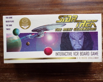 Star Trek, The Next Generation Interactive VCR Board Game ~ A Klingon Challenge 1993