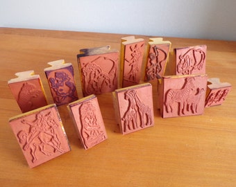 Vintage Circus Rubber Stamps