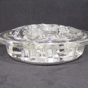 Glass Flower Frog ~ Popular for use in Small Pedestal Compotes