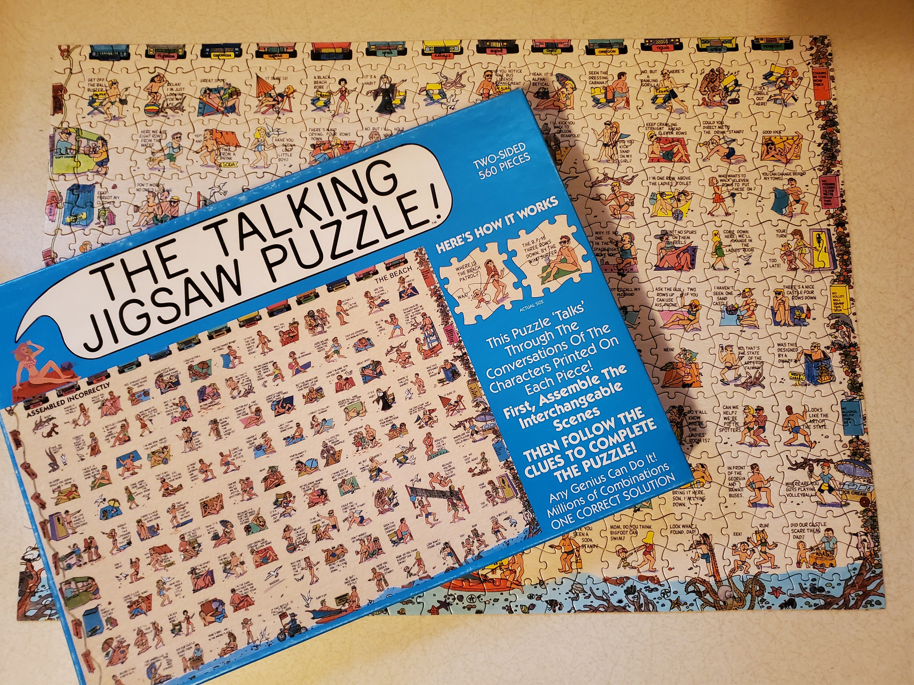 Talking Jigsaw Puzzle ~ the Beach - Etsy