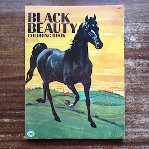 Black Beauty Coloring Book 1971 Treasure Book