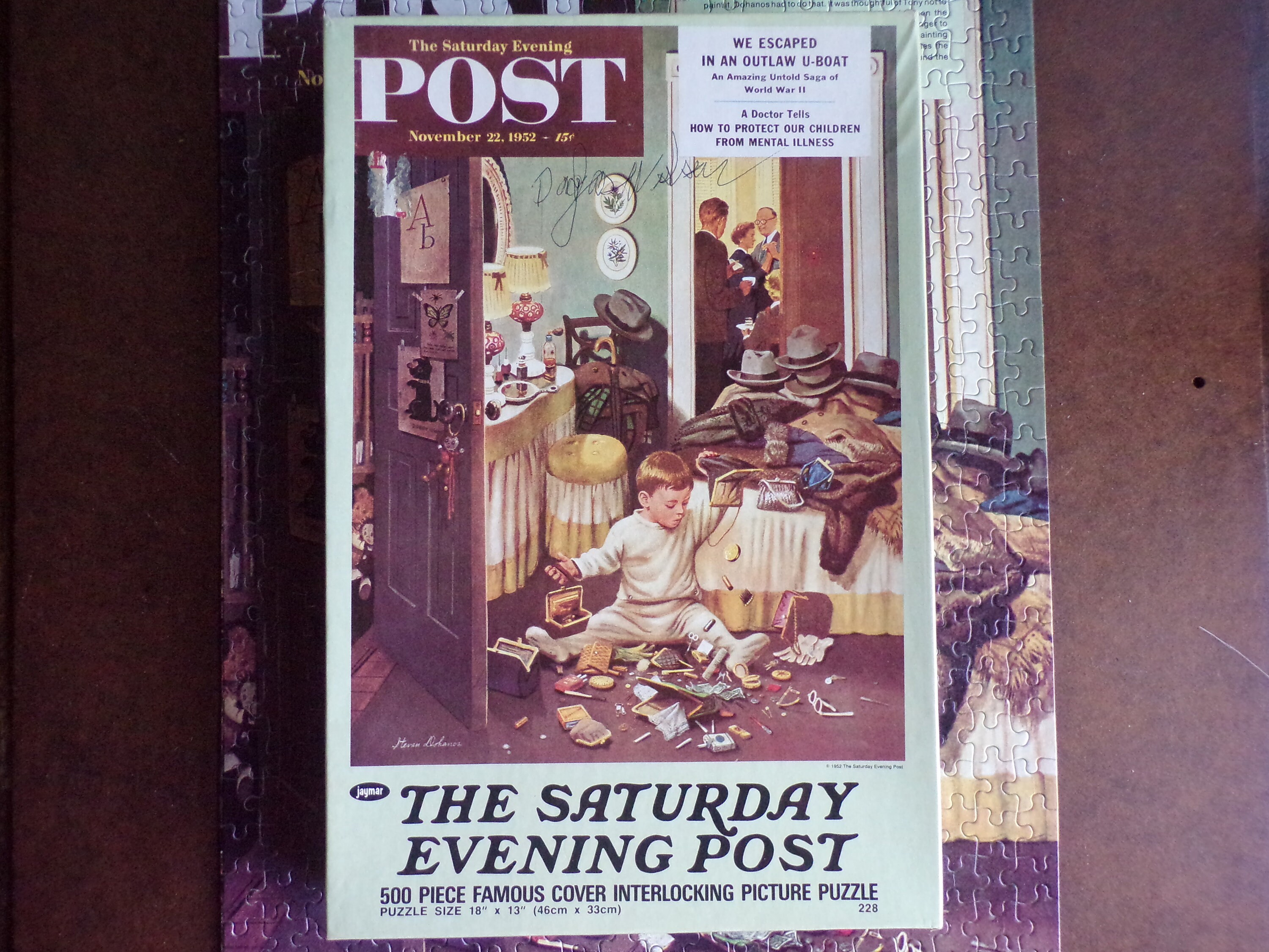 Jaymar Puzzle the Saturday Evening Post November 22 1952 Etsy