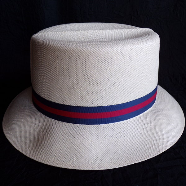 Dobbs Men's Hat ~ Genuine Shantung Panama Straw ~ Roll-Up Hollywood Style with a slightly pinched crown.