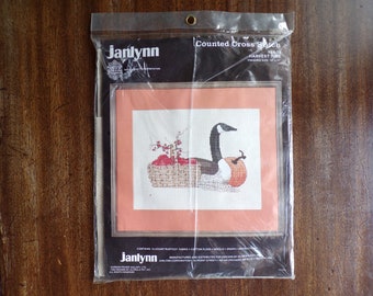 Janlynn Counted Cross Stitch Kit ~ Harvest Time 1986