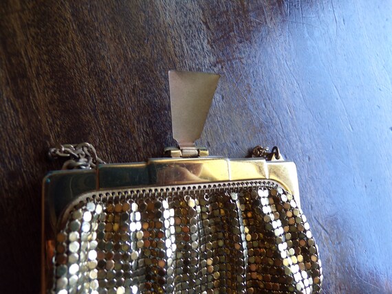 Antique Gold Mesh Purse by Whiting and Davis - image 4