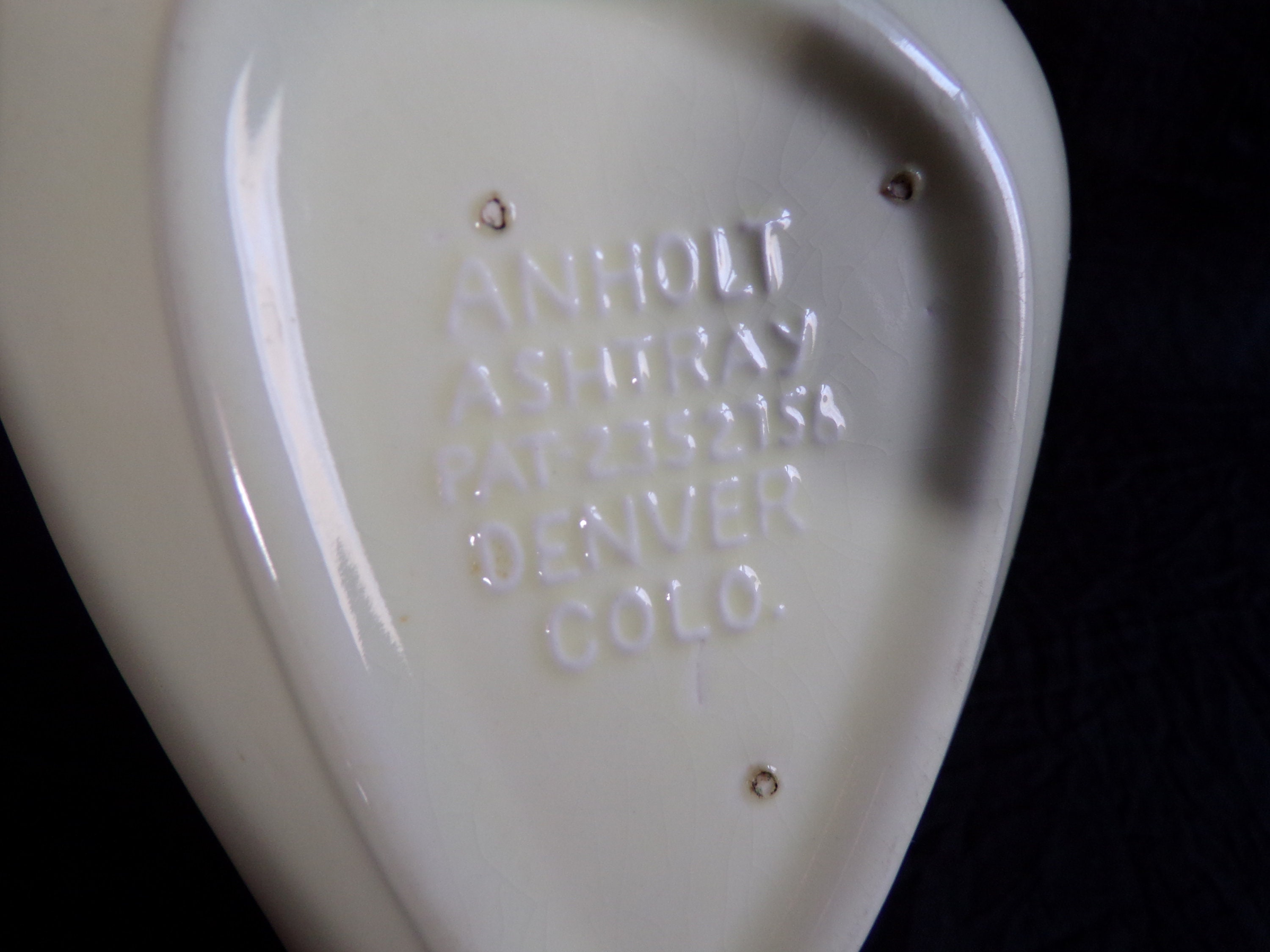 Anholt Ceramic Boomerang Ashtray - Etsy