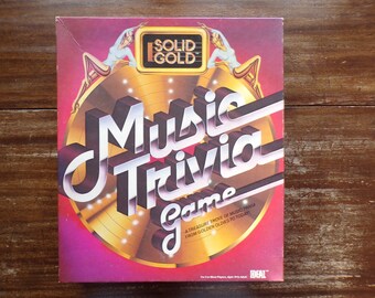Solid Gold Music Trivia Game by Ideal ~ 1984