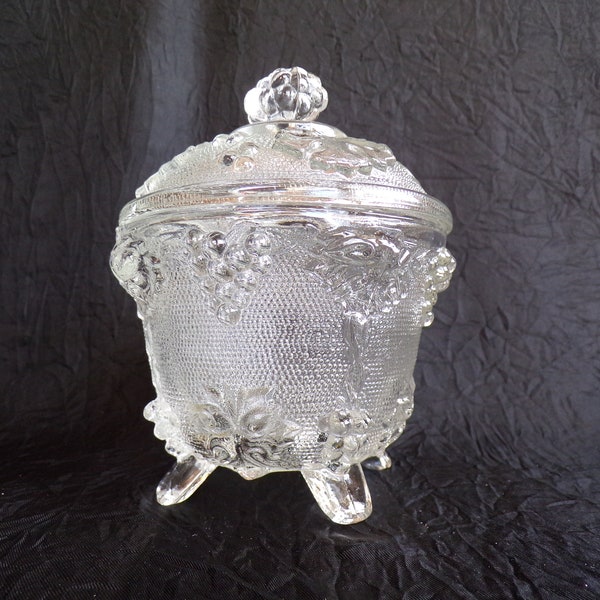 Jeanette Footed Candy Dish ~ Grape and Vine