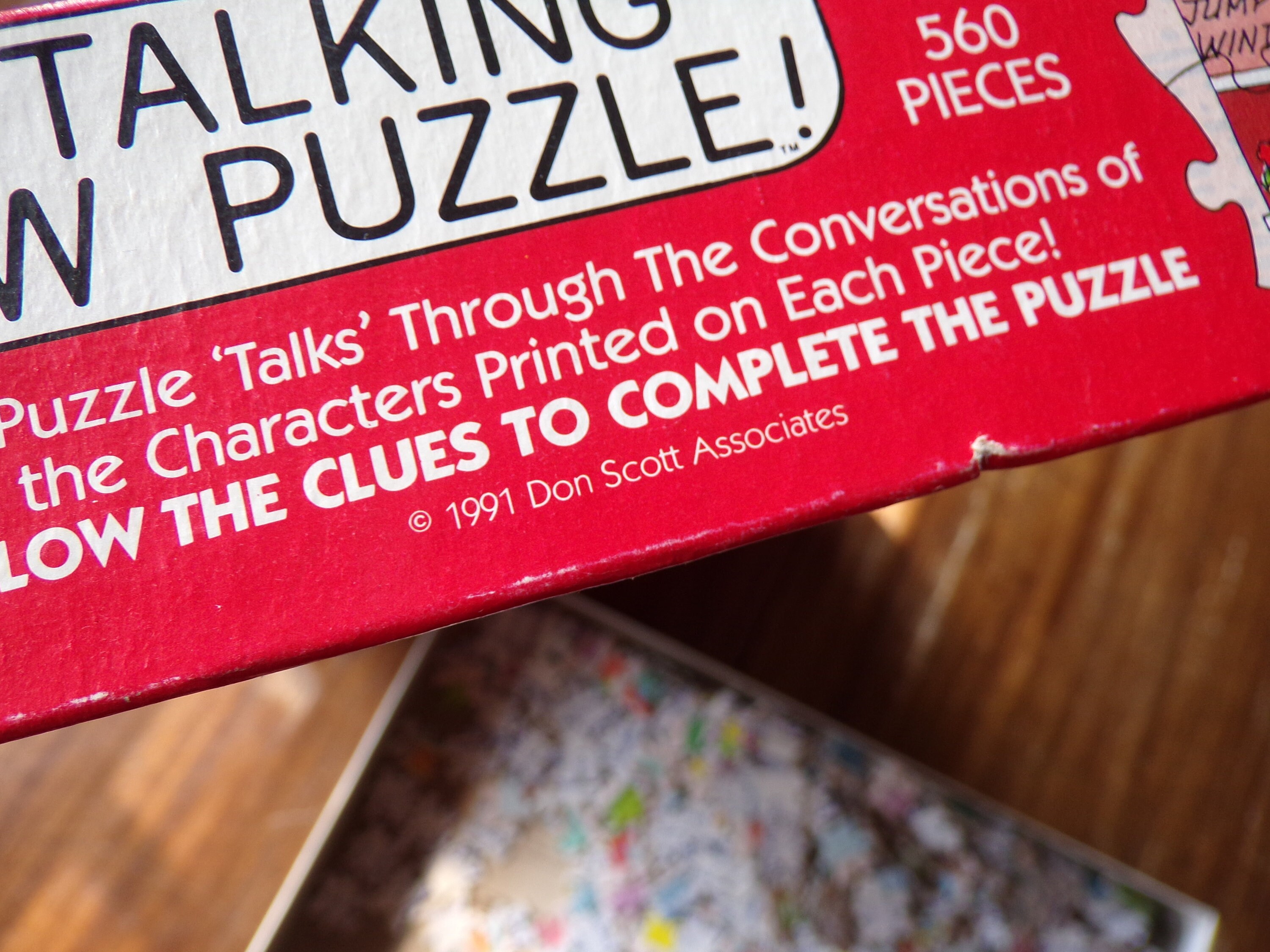 レア THE TALKING JIGSAW PUZZLE 560p 1991 The Talking Jigsaw Puzzle, Office building, 560 pieces