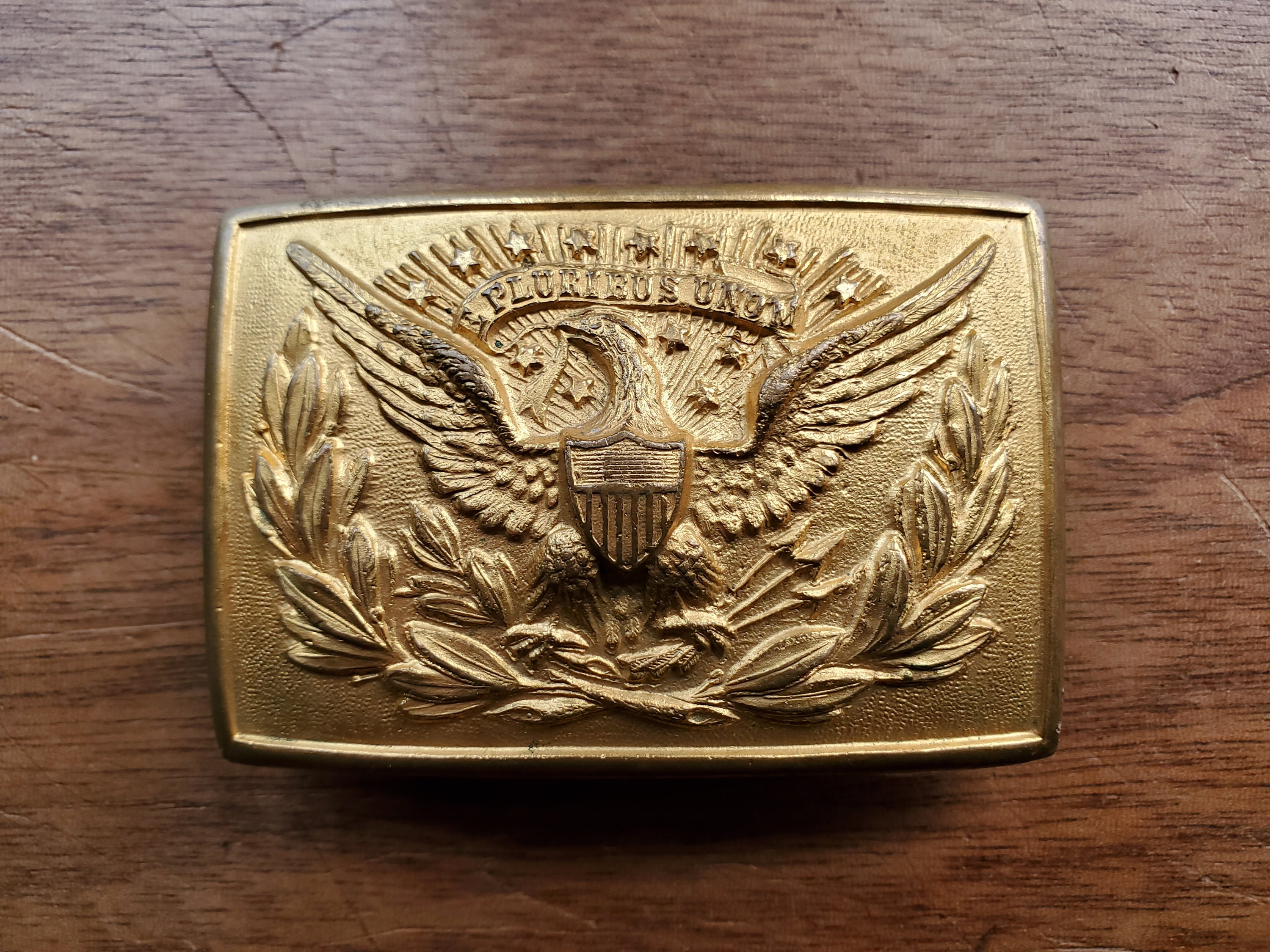 Indian Wars Regulation U.S. Officers Eagle Belt Buckle 