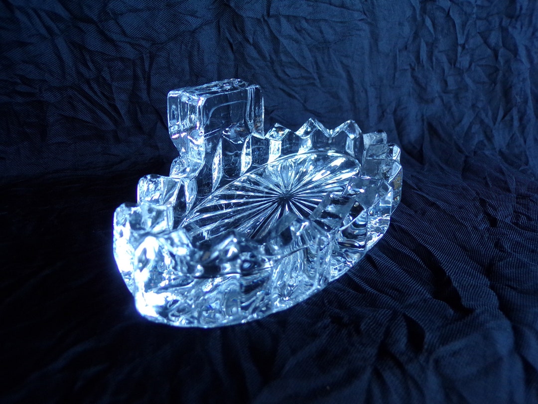 Fostoria Oval Ashtray With Safety Match Stand Introduced in 1915 Etsy