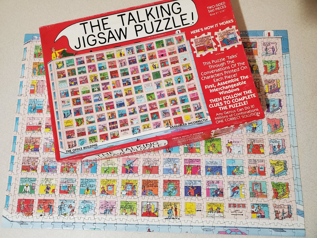 Talking Puzzle ~ the Office Building 1991 - Etsy