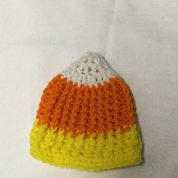 Candy Corn Baby Beanie.  Halloween Baby Hat.  Winter Hat. Toddler Hat. Kids Hat