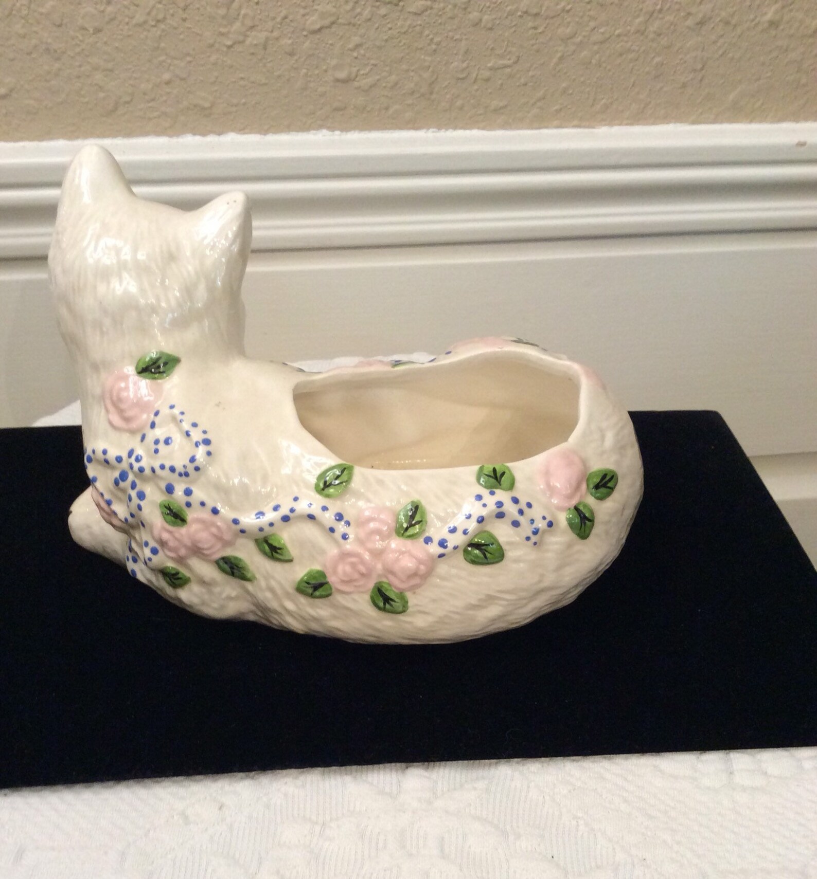Vintage ceramic Cat Vase Mid Century Cat Vase Kitty Cat Etsy