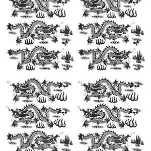 Decalcomania in ceramica, trasferimento sotto smalto - Drago 2