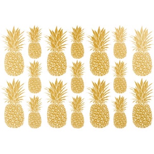 Ceramic Decal - Overglaze Pineapple Gold