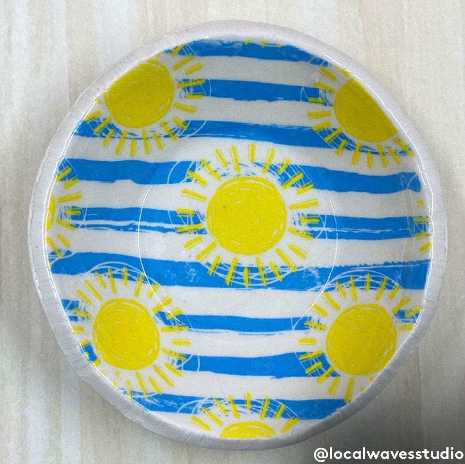 Ceramic Decal Underglaze Transfer Sun & Waves Etsy