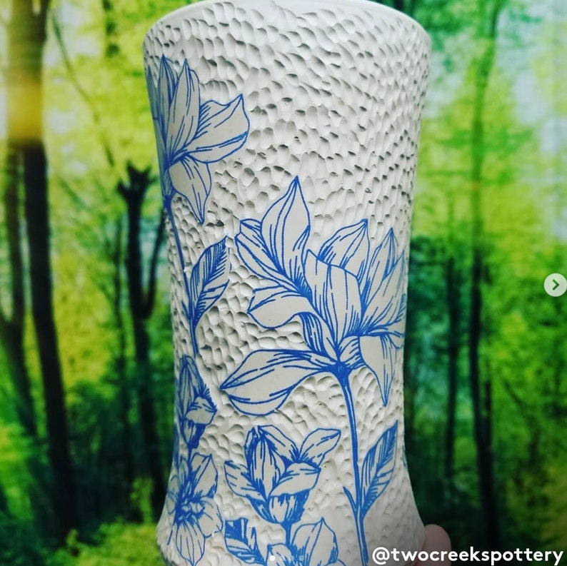 Ceramic Decals Underglaze Transfer Flower Magnolia Etsy