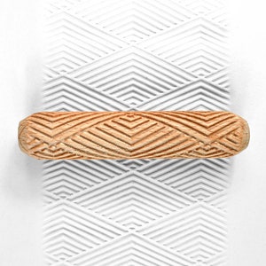 Rouleau de texture d’argile, rouleau de main de poterie, rouleau de texture de pâtisserie - crêtes de montagne