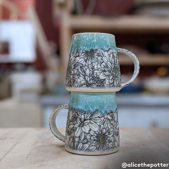 Last year I got hooked on underglaze transfers (purchased from