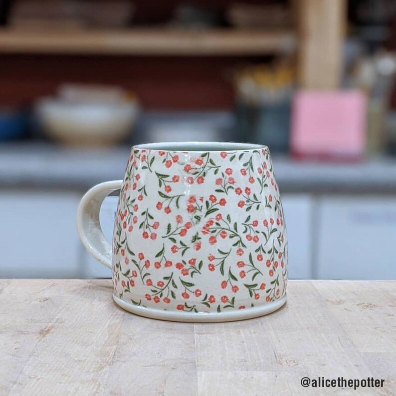 SUPERDANT 4 Stück Keramik Transfer Aufkleber - Unterglasur Bergwald Design 37x52cm