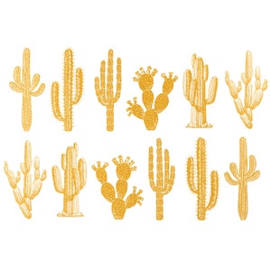 Ceramic Decal - Overglaze Cactus Gold