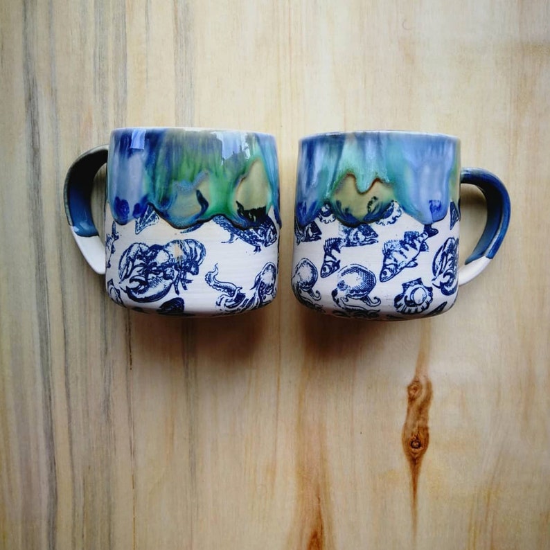 Ceramic Decal Underglaze Transfer Ocean Shell Fish Etsy Canada